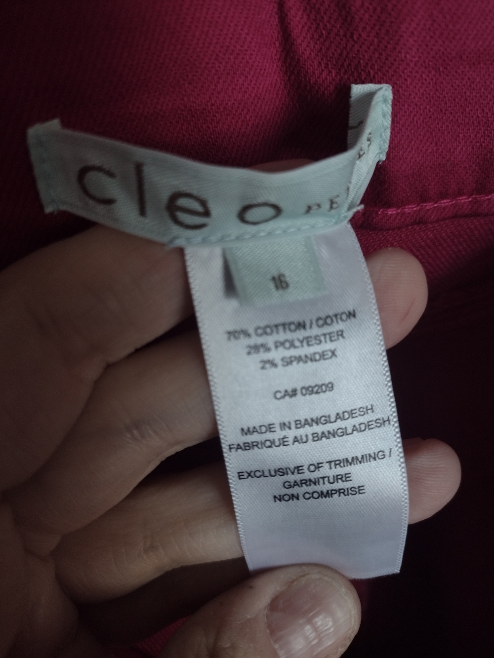 cleo Women’s Raspberry Straight Leg Pants - Picture 8 of 9